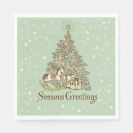 Julgran Rocking Horse Stars Pappersservett