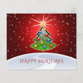 Julgran röd budget affär julkort