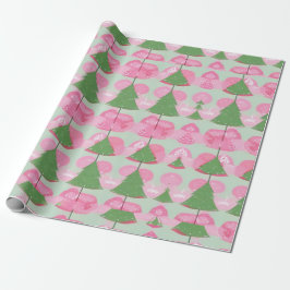 Julgran Rosa-gåva Wrap Birthday Helgdag Presentpapper