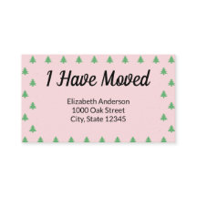 Julgran Rosa Högtidligt Flyttningsmeddelande