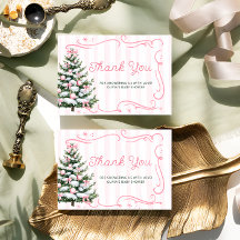 Julgran Rosa Vinter Baby Shower Tacksam