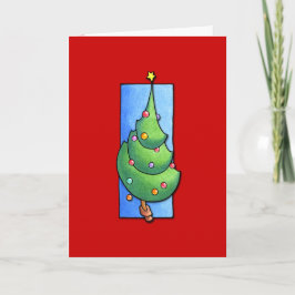 Julgran rött kort