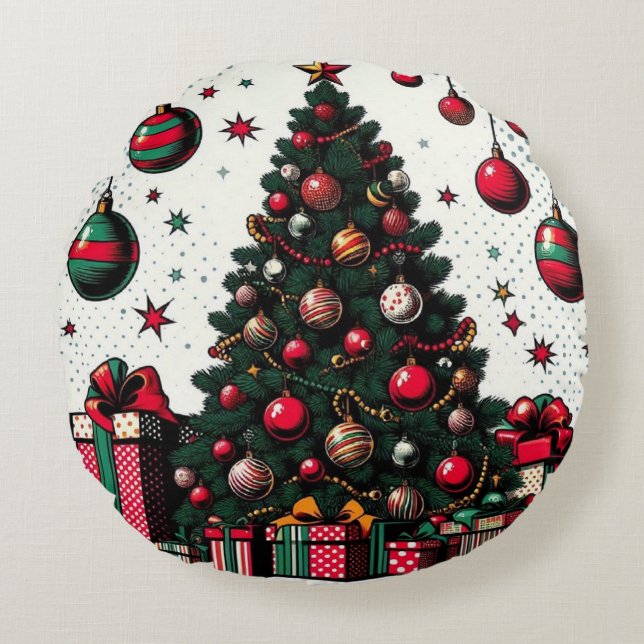 Julgran Rund Kudde (Framsidan)