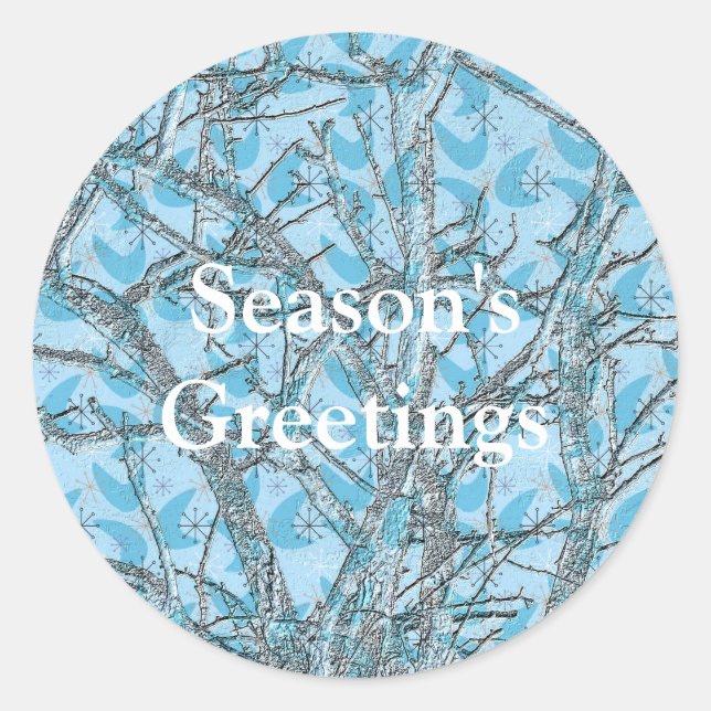 JULGRAN RUNT KLISTERMÄRKE (Framsida)