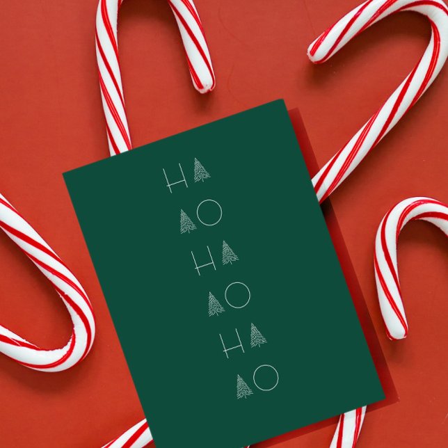 Julgran Scandi-minimalistisk enkel Helgdag Vykort (Skapare uppladdad)