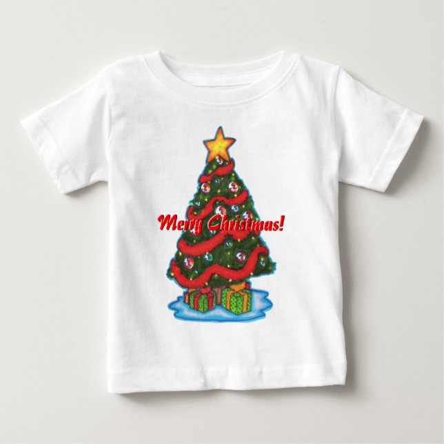 Julgran Shirt T-shirt (Framsida)