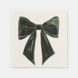 Julgran Silhuett Julmönster Pappersservett