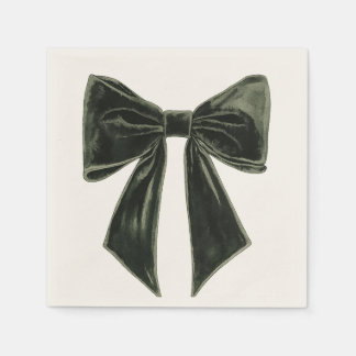 Julgran Silhuett Julmönster Pappersservett