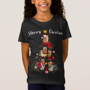 Julgran Silky Terrier Älskare Julafton Hundägare T Shirt