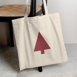Julgran | Skandi-minimalistisk enkel Burgundy Tygkasse