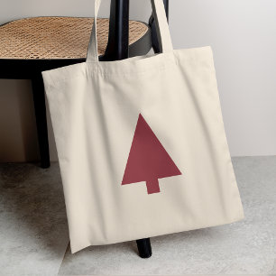 Julgran   Skandi-minimalistisk enkel Burgundy Tygkasse