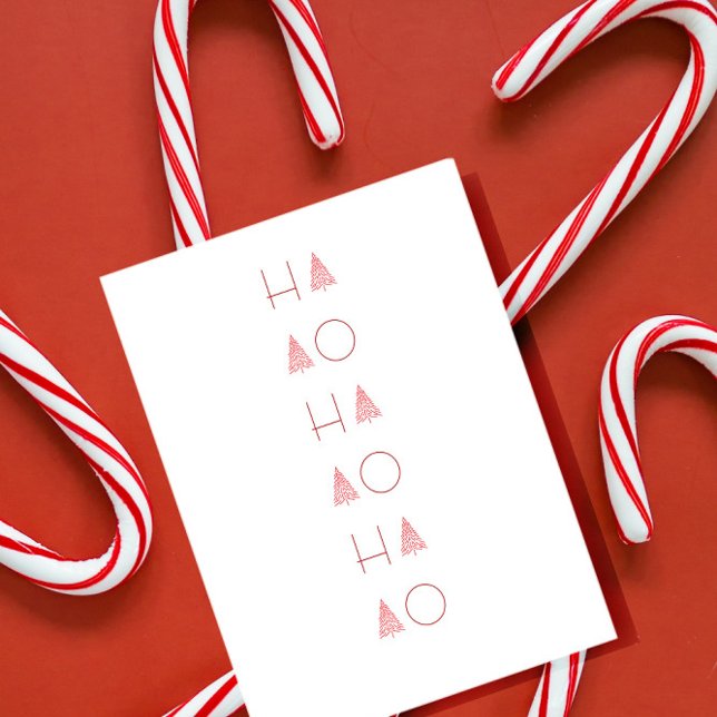 Julgran Skandi Minimalistisk Enkel Högtid  Vykort (Skapare uppladdad)