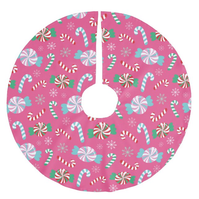 Julgran Skirt Candy Fantasy Dream Julgransmatta Borstad Polyester (Framsidan)