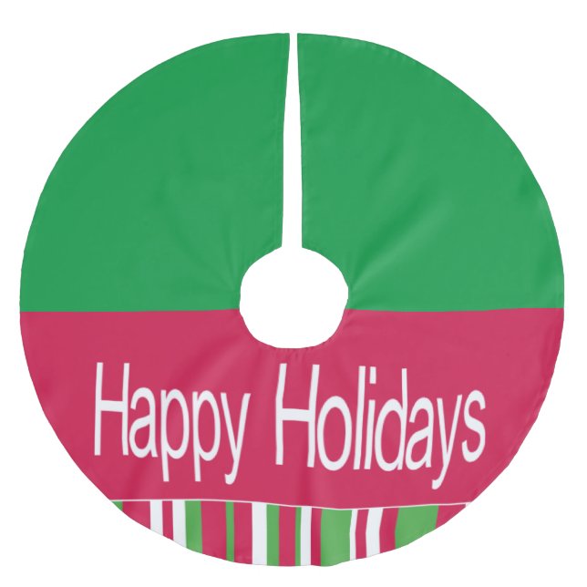 Julgran Skirt Glad helg Julgransmatta Borstad Polyester (Framsidan)