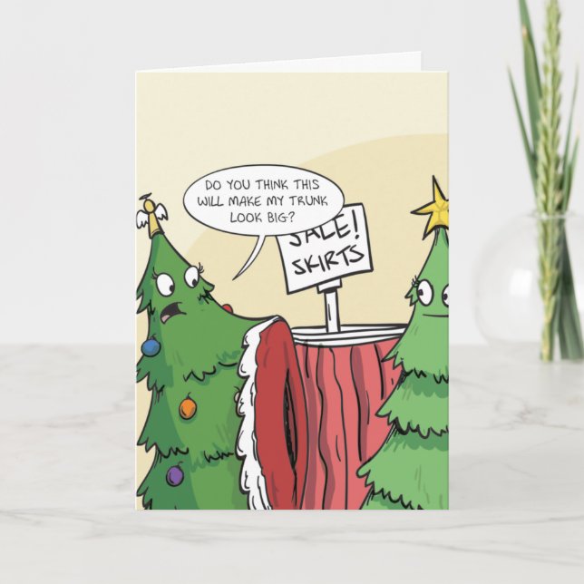 Julgran Skirt Helgkort (Framsida)