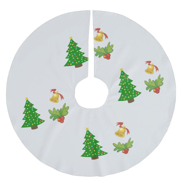 Julgran Skirt Julgransmatta Borstad Polyester (Framsidan)