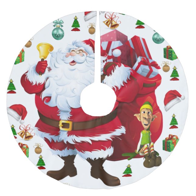 Julgran Skirt Julgransmatta Borstad Polyester (Framsidan)