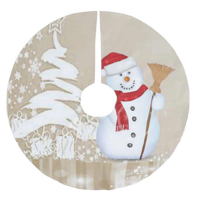 Julgran Skirt Julgransmatta Borstad Polyester (Framsidan)