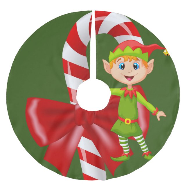 Julgran Skirt Julgransmatta Borstad Polyester (Framsidan)