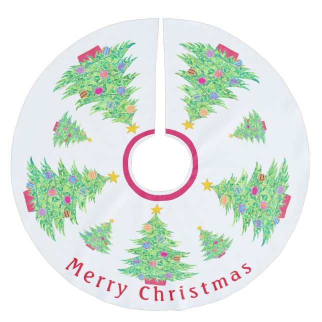 julgran Skirt Julgransmatta Borstad Polyester (Framsidan)