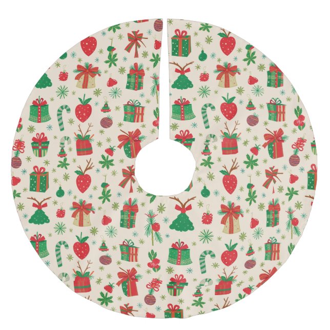 Julgran Skirt Julgransmatta Borstad Polyester (Framsidan)