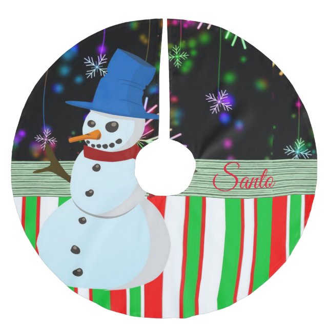 Julgran Skirt Julgransmatta Borstad Polyester (Framsidan)