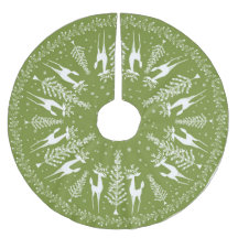 JULGRAN SKIRT MCM OLIVE OCH WHITE