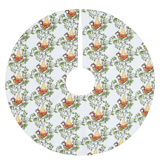 Julgran Skirt-Partridge Julgransmatta Borstad Polyester (Framsidan)