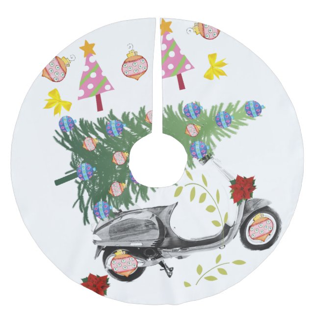 Julgran Skirt Träd Bicycle Julgransmatta Borstad Polyester (Framsidan)