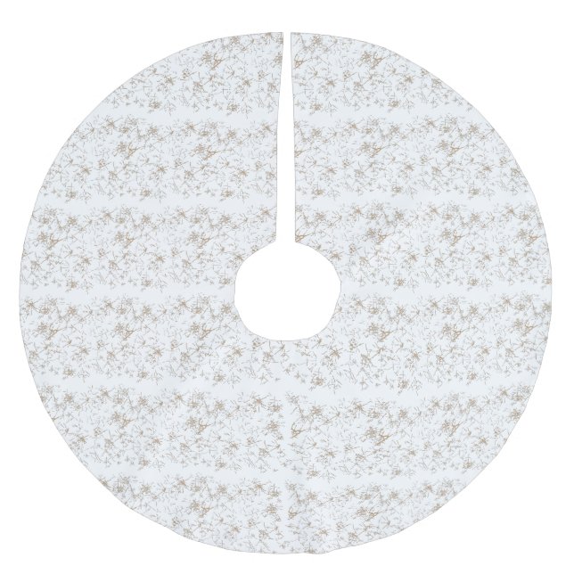 Julgran Skirts. Felt. Glitter | Velvet Guld Julgransmatta Borstad Polyester (Framsidan)