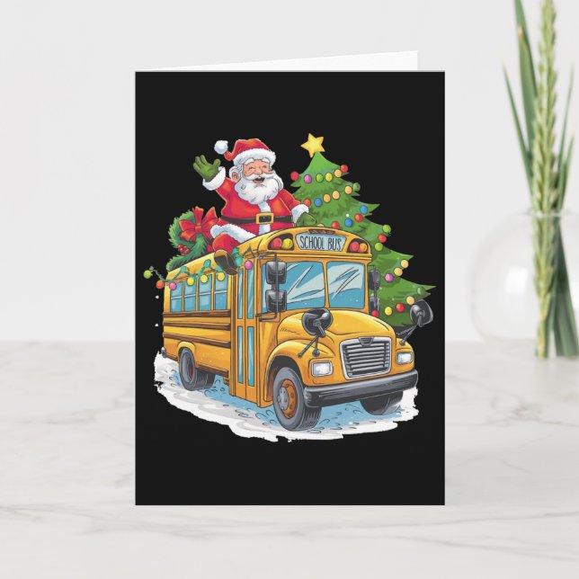 Julgran Skolbussförare Kostym Vuxna Kort (Framsida)