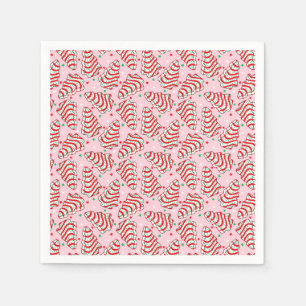 Julgran Snack Cake Pappra Tallrikar Pappersservett