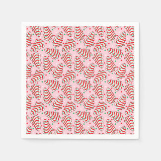 Julgran Snack Cake Pappra Tallrikar Pappersservett