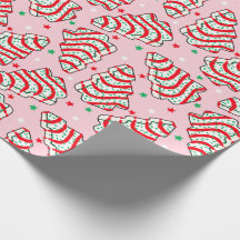 Julgran Snack Cake Wrapping Papper