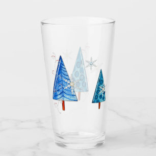 Julgran & Snöflake Jeweled Glaskopp