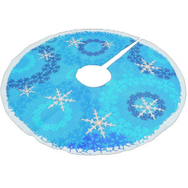 Julgran & Snöflake Jeweled Julgransmatta Borstad Polyester