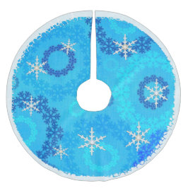 Julgran & Snöflake Jeweled Julgransmatta Borstad Polyester