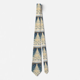 Julgran Snöflinga Grenar Art Nouveau Slips