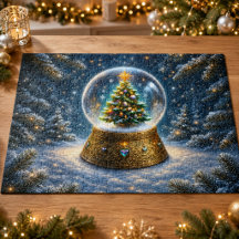 Julgran Snöglob i Skog