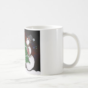 Julgran Snögubbe-konsutskrift Kaffemugg
