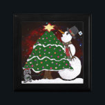 Julgran Snögubbe-konsutskrift Minnesask<br><div class="desc">Du visar Lee Hiller Design Collection. Apparatur,  gåvor och samlarföremål Lee Hiller Photography eller Digital Art Collection. Du kan visa hennes naturfotografi på http://HikeOurPlanet.com/ och följa hennes vandrande blogg i Hett Vår nationalpark.</div>
