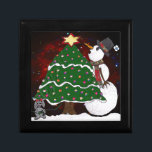 Julgran Snögubbe-konsutskrift Minnesask<br><div class="desc">Du visar Lee Hiller Design Collection. Apparatur,  gåvor och samlarföremål Lee Hiller Photography eller Digital Art Collection. Du kan visa hennes naturfotografi på http://HikeOurPlanet.com/ och följa hennes vandrande blogg i Hett Vår nationalpark.</div>