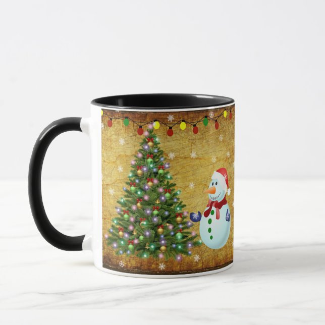 Julgran Snögubbe Mugg (Vänster)
