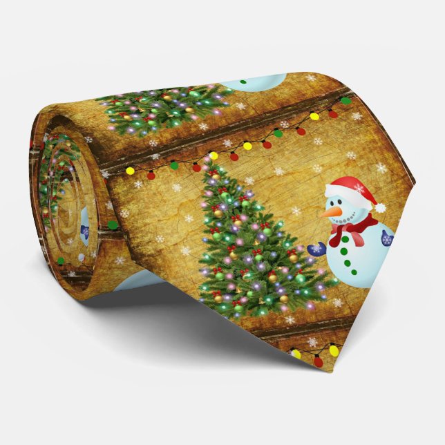 Julgran Snögubbe Slips (Rullad)