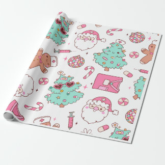 Julgran Snöman Julfest I Presentpapper