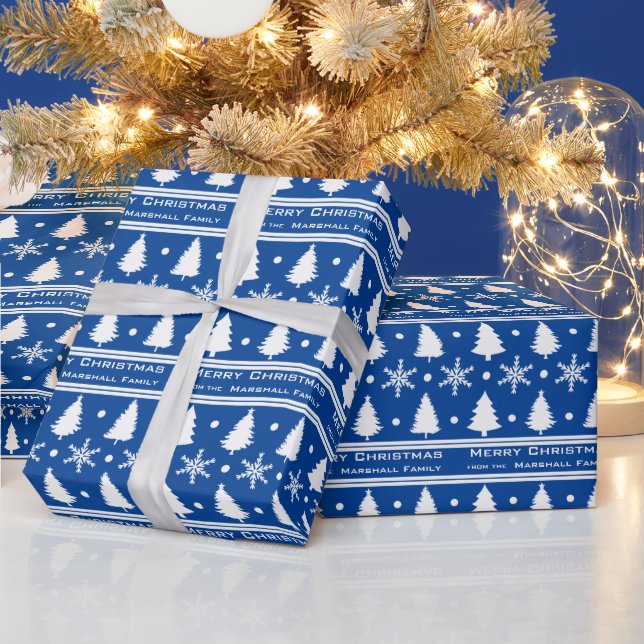 Julgran Snowflake Plocka Din Färg Presentpapper (Helgdagar)