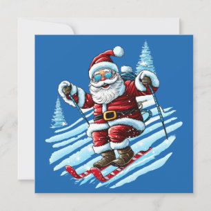 Julgran som åker skidor kort