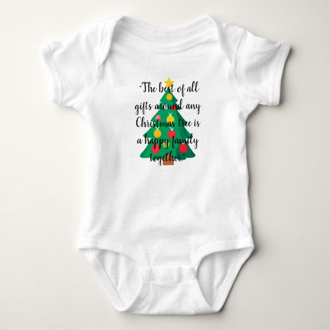 Julgran-spelande citat en Biet-bodykostym T Shirt (Framsida)