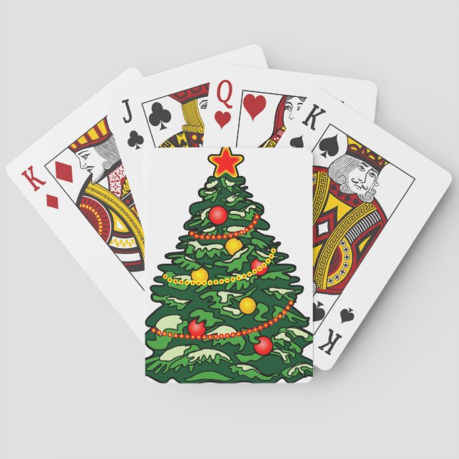 Julgran Spelkort (Baksidan)