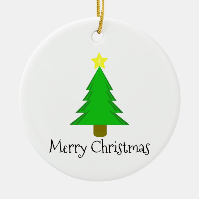 Julgran Star Julgransprydnad Keramik (Framsidan)